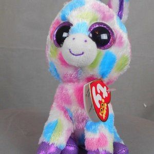TY Beanie Boos 6"  Wishful Pink Blue Green Unicorn